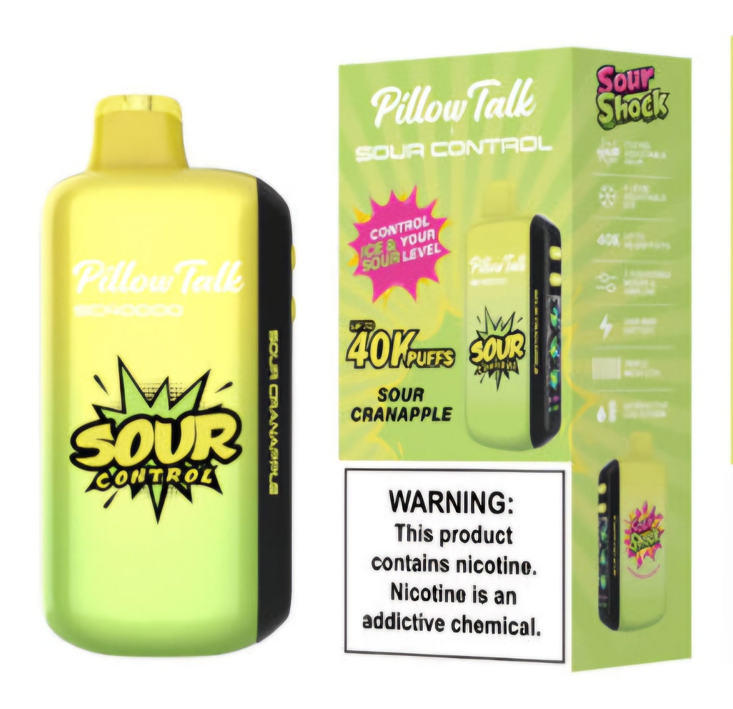 PILLOW TALK (adjustable ice, sour, sweet, and nic levels)