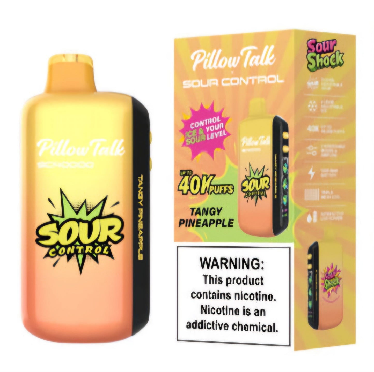 PILLOW TALK (adjustable ice, sour, sweet, and nic levels)