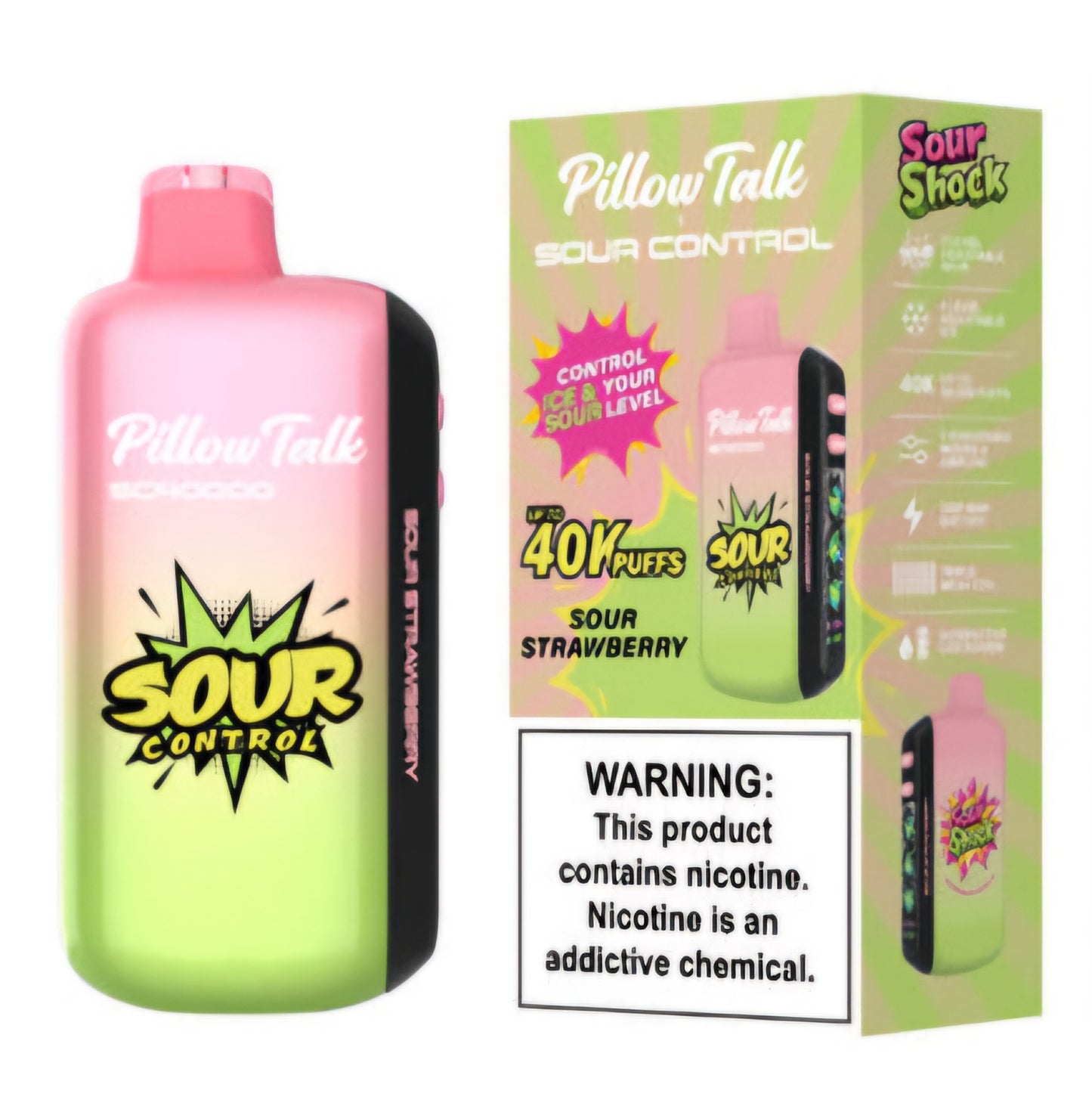 PILLOW TALK (adjustable ice, sour, sweet, and nic levels)