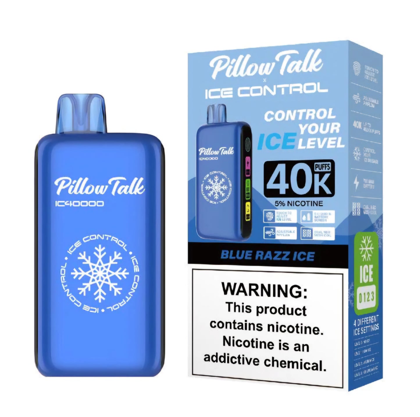 PILLOW TALK (adjustable ice, sour, sweet, and nic levels)