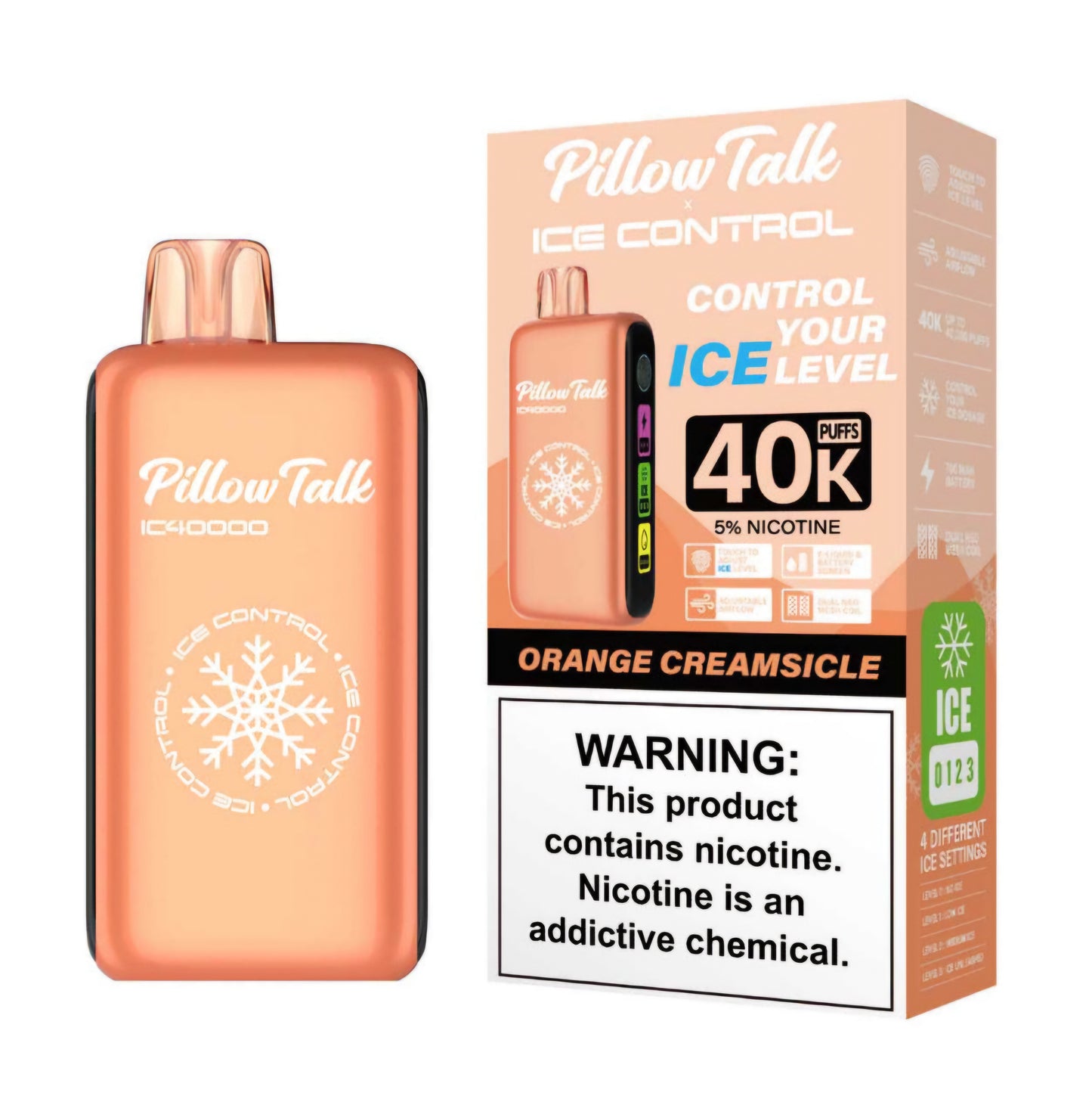 PILLOW TALK (adjustable ice, sour, sweet, and nic levels)