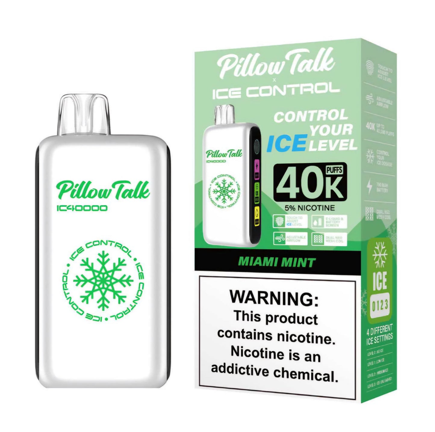 PILLOW TALK (adjustable ice, sour, sweet, and nic levels)