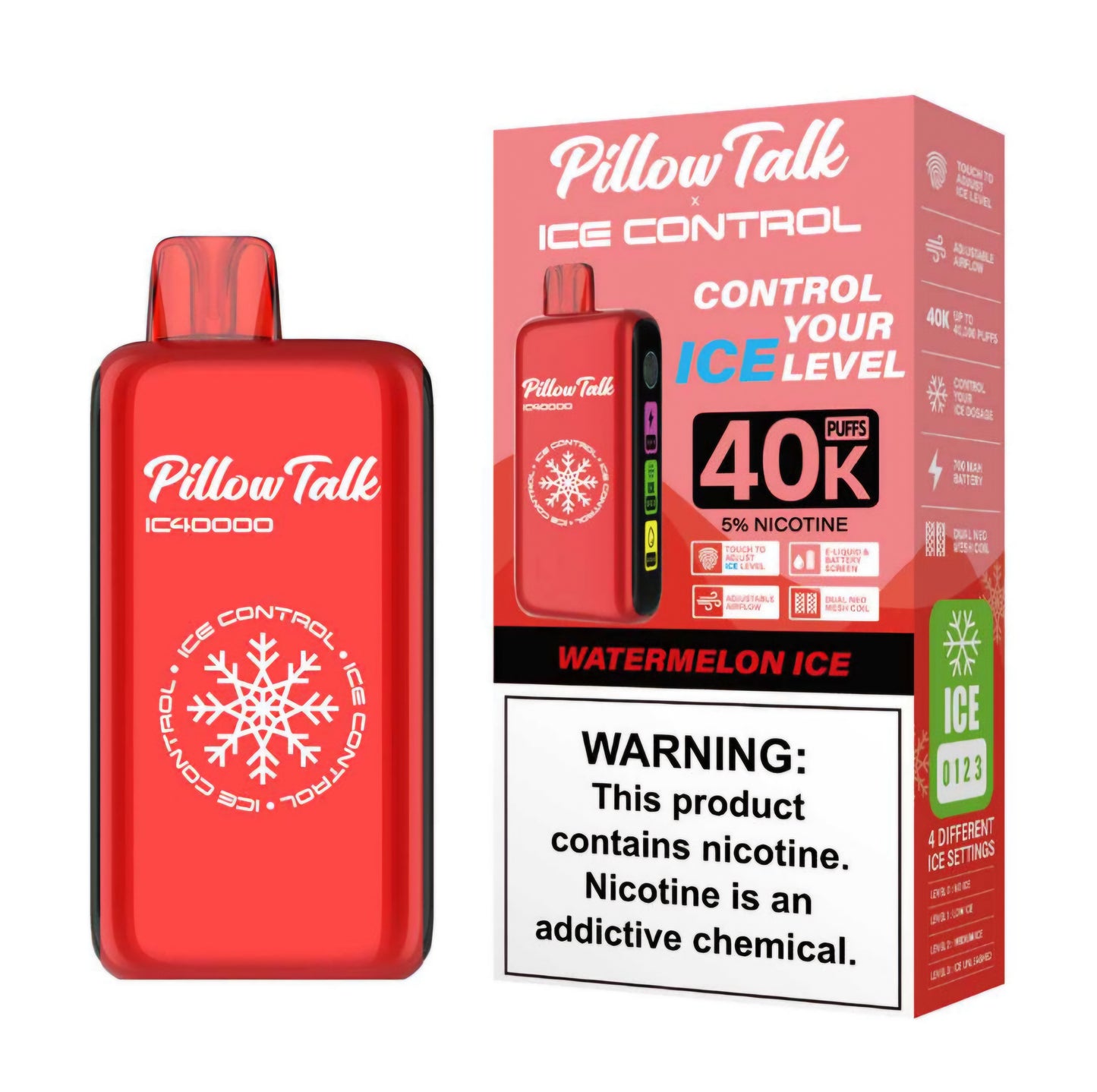 PILLOW TALK (adjustable ice, sour, sweet, and nic levels)