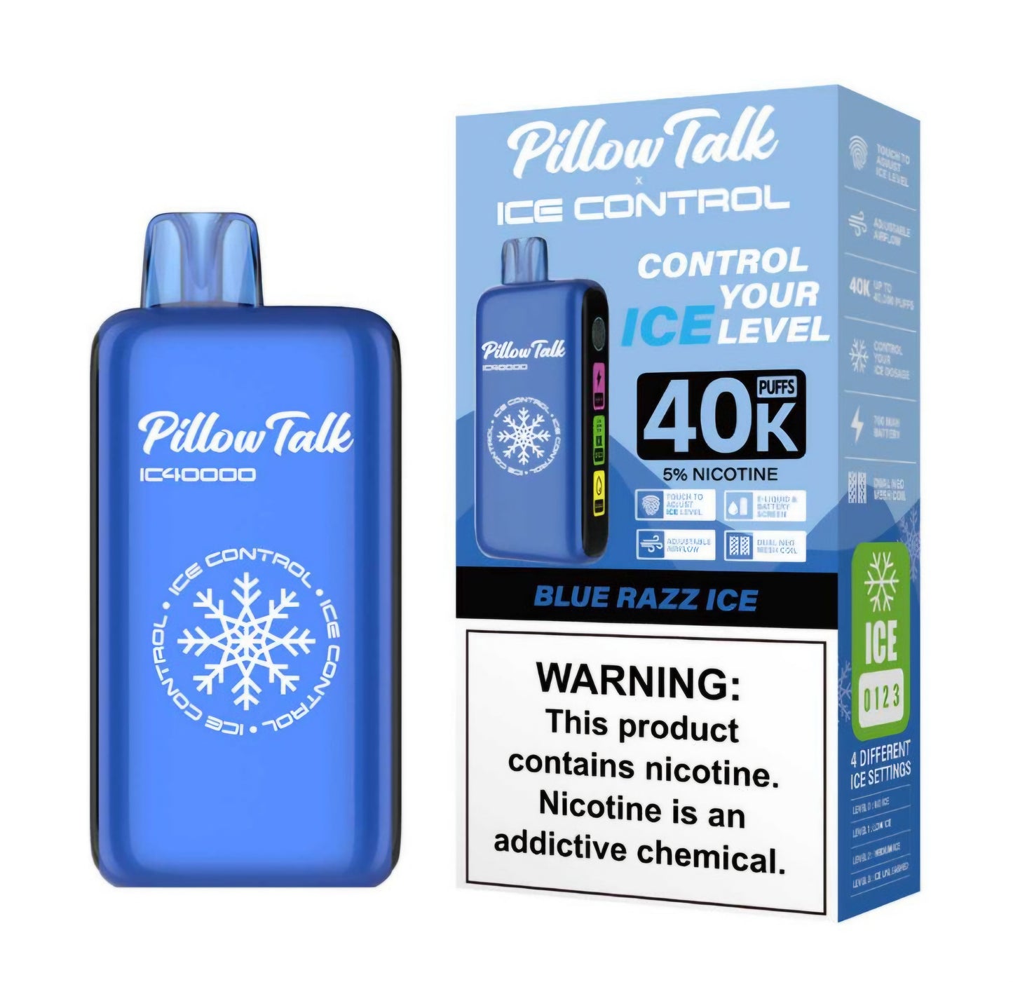 PILLOW TALK (adjustable ice, sour, sweet, and nic levels)