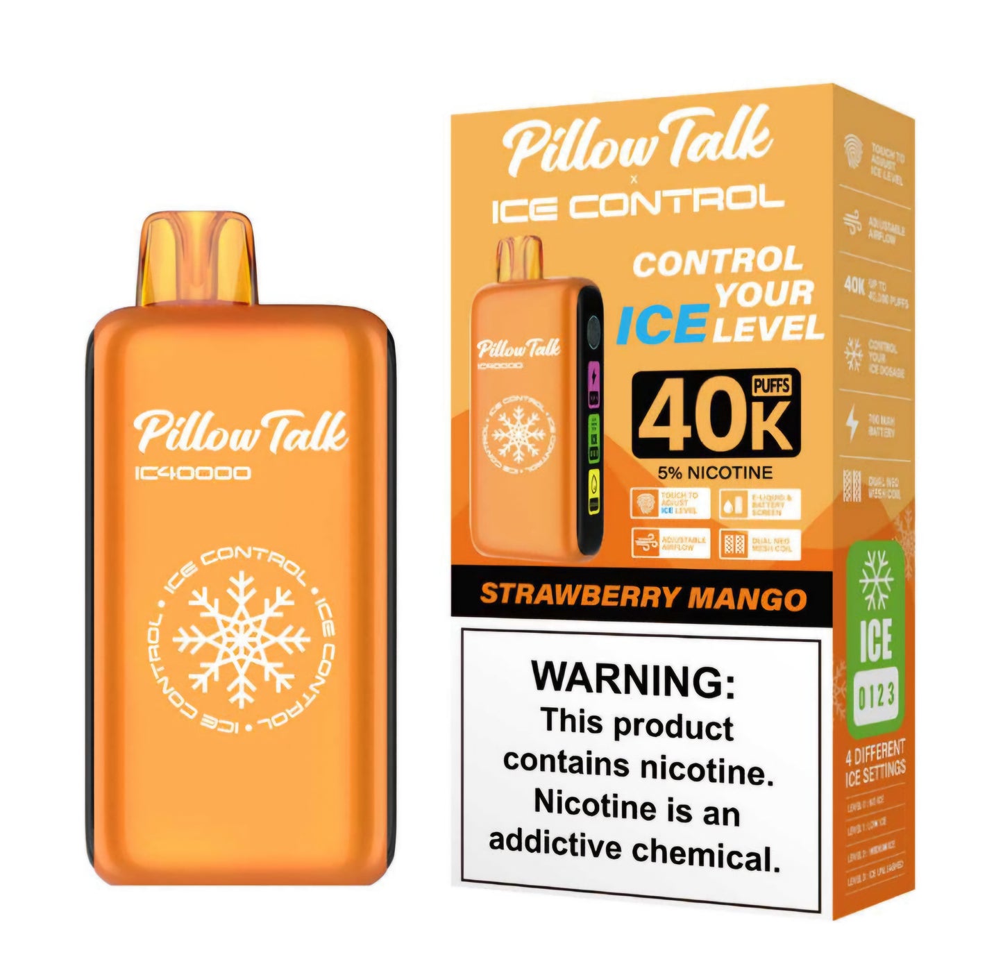 PILLOW TALK (adjustable ice, sour, sweet, and nic levels)