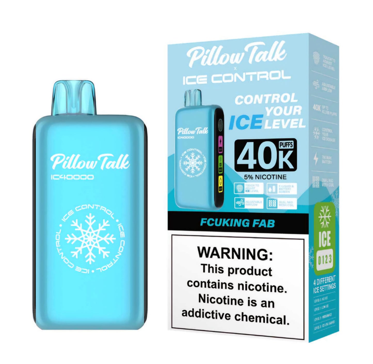 PILLOW TALK (adjustable ice, sour, sweet, and nic levels)