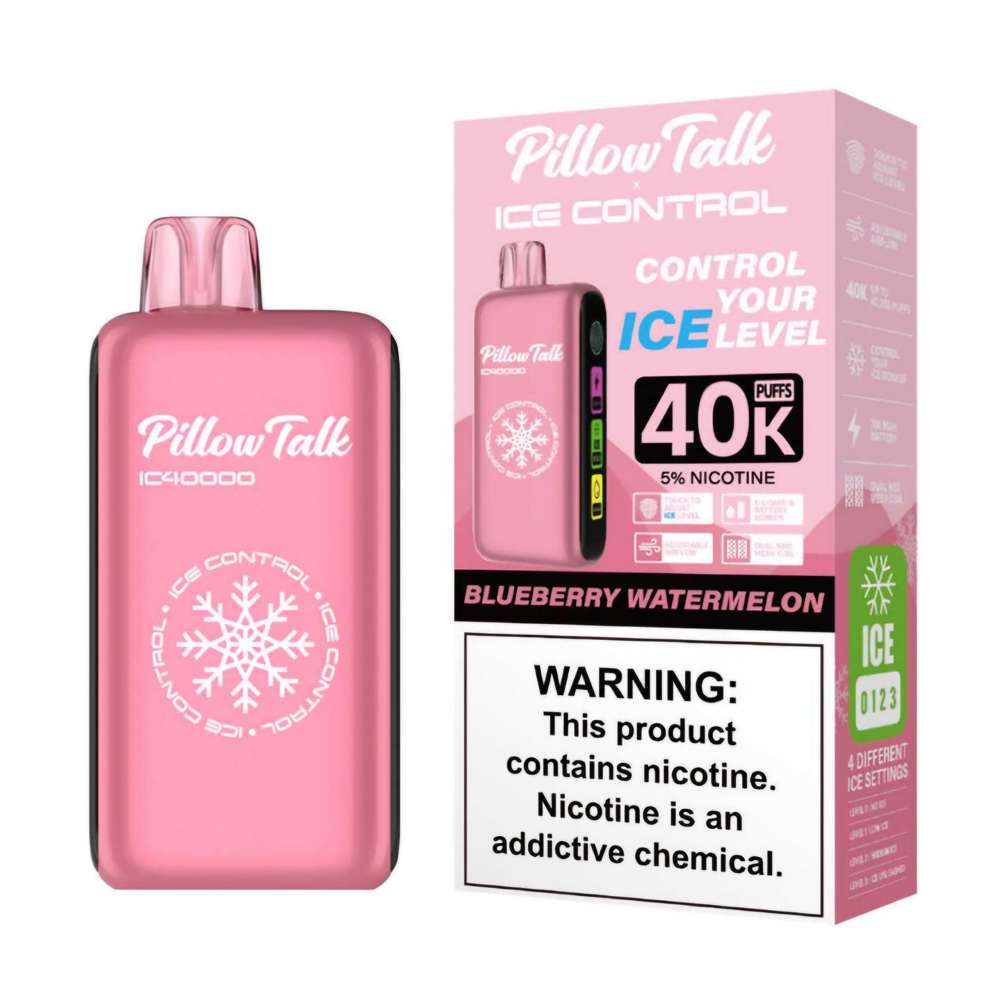 PILLOW TALK (adjustable ice, sour, sweet, and nic levels)