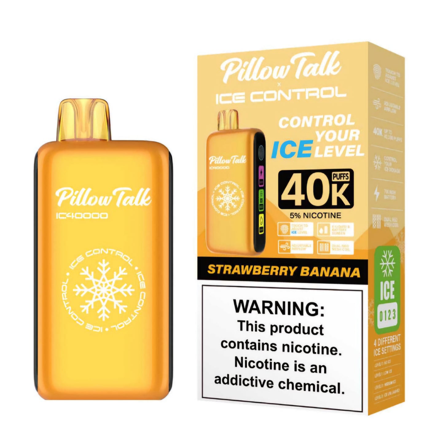 PILLOW TALK (adjustable ice, sour, sweet, and nic levels)