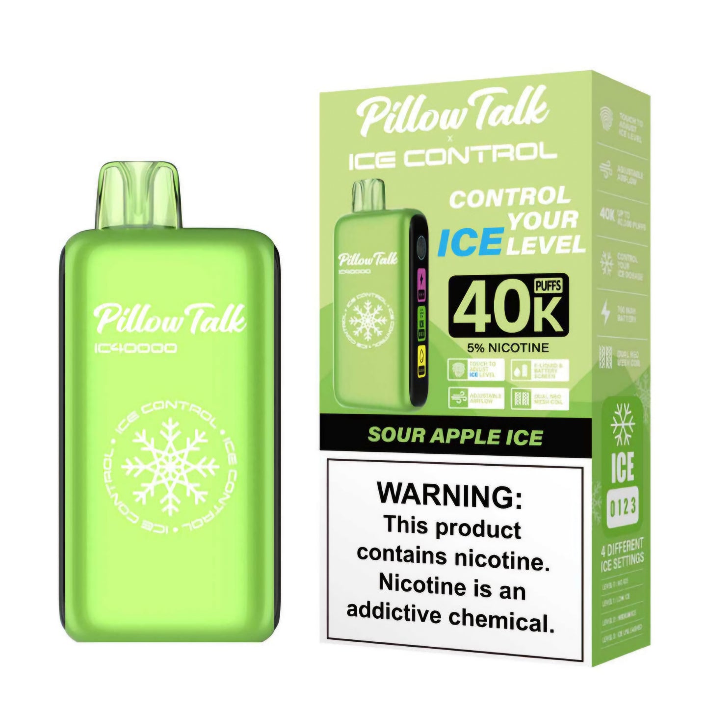 PILLOW TALK (adjustable ice, sour, sweet, and nic levels)