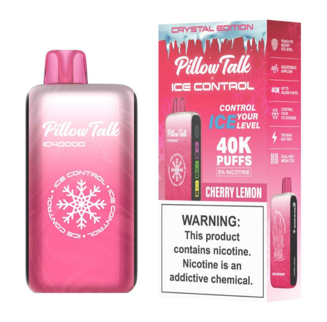 PILLOW TALK (adjustable ice, sour, sweet, and nic levels)