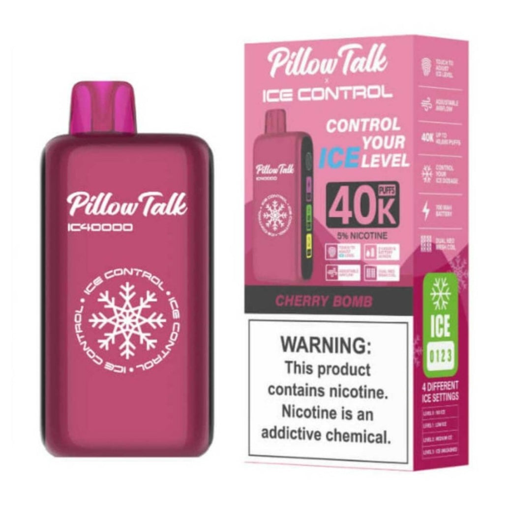 PILLOW TALK (adjustable ice, sour, sweet, and nic levels)