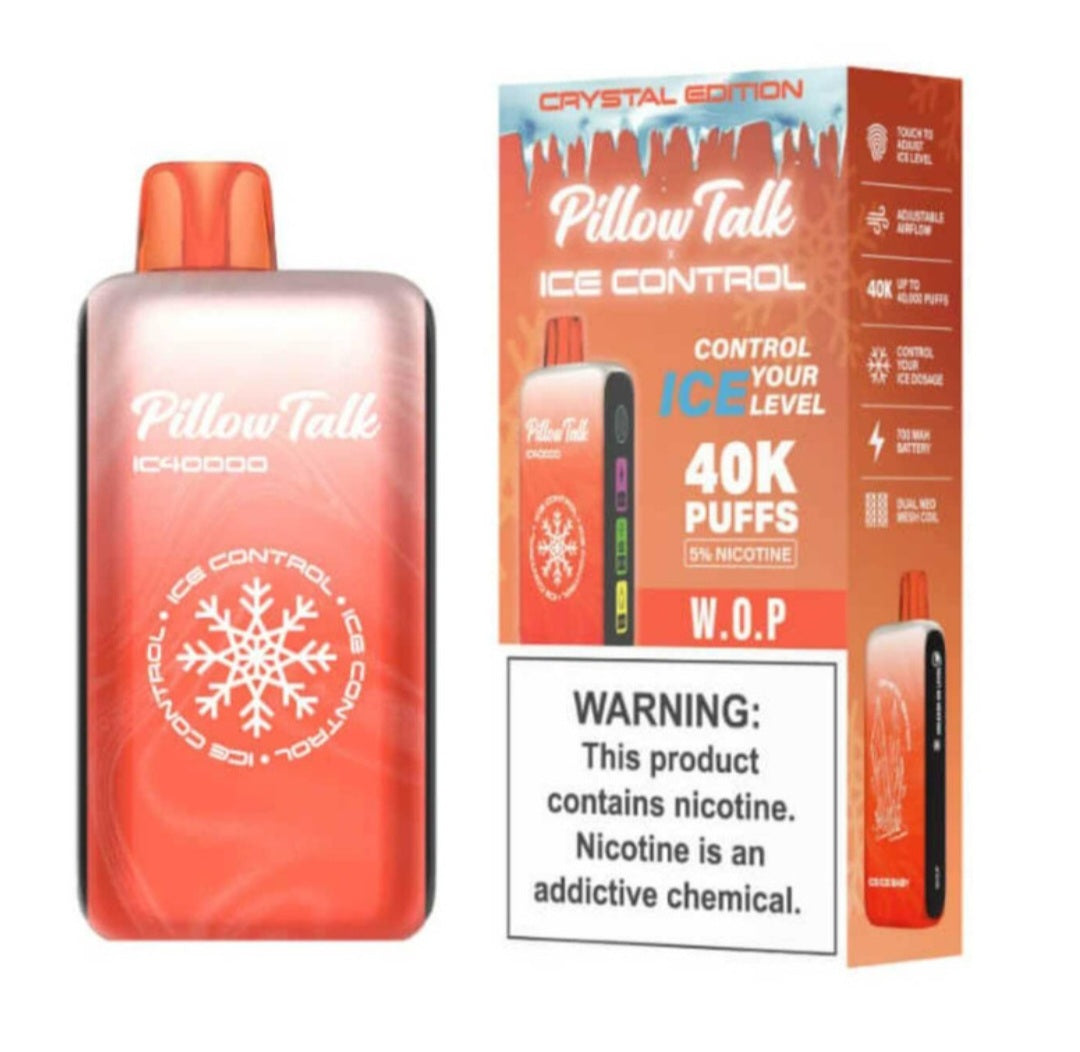PILLOW TALK (adjustable ice, sour, sweet, and nic levels)