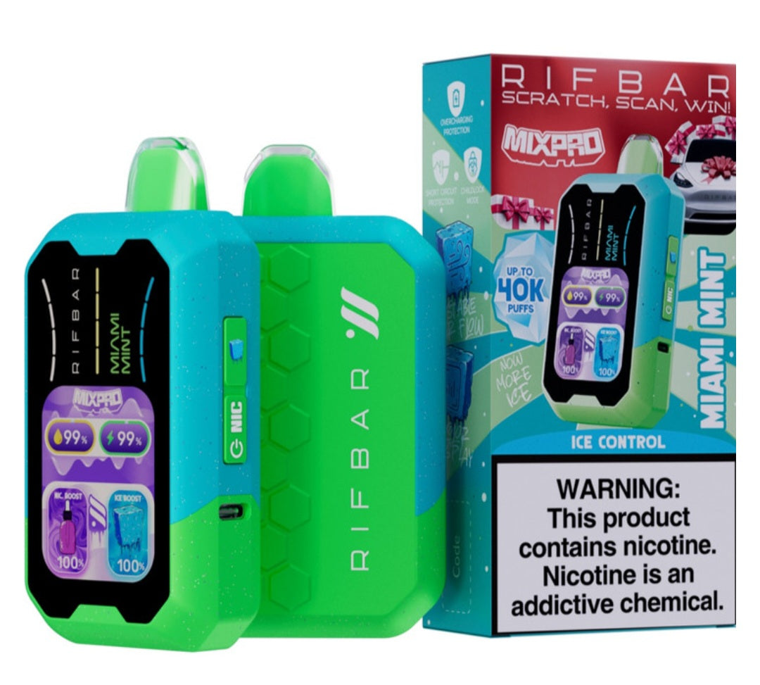 RIFBAR MIXPRO 40K (Ice, sweet, and nic control)