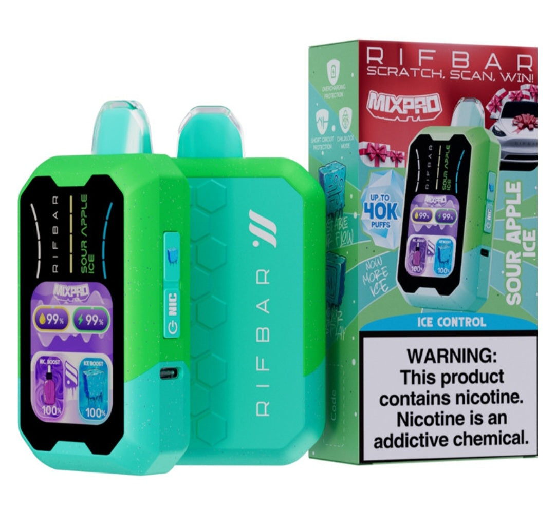 RIFBAR MIXPRO 40K (Ice, sweet, and nic control)