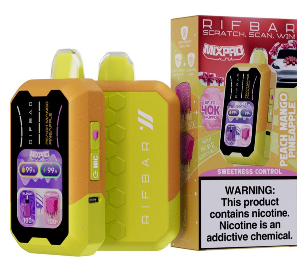 RIFBAR MIXPRO 40K (Ice, sweet, and nic control)