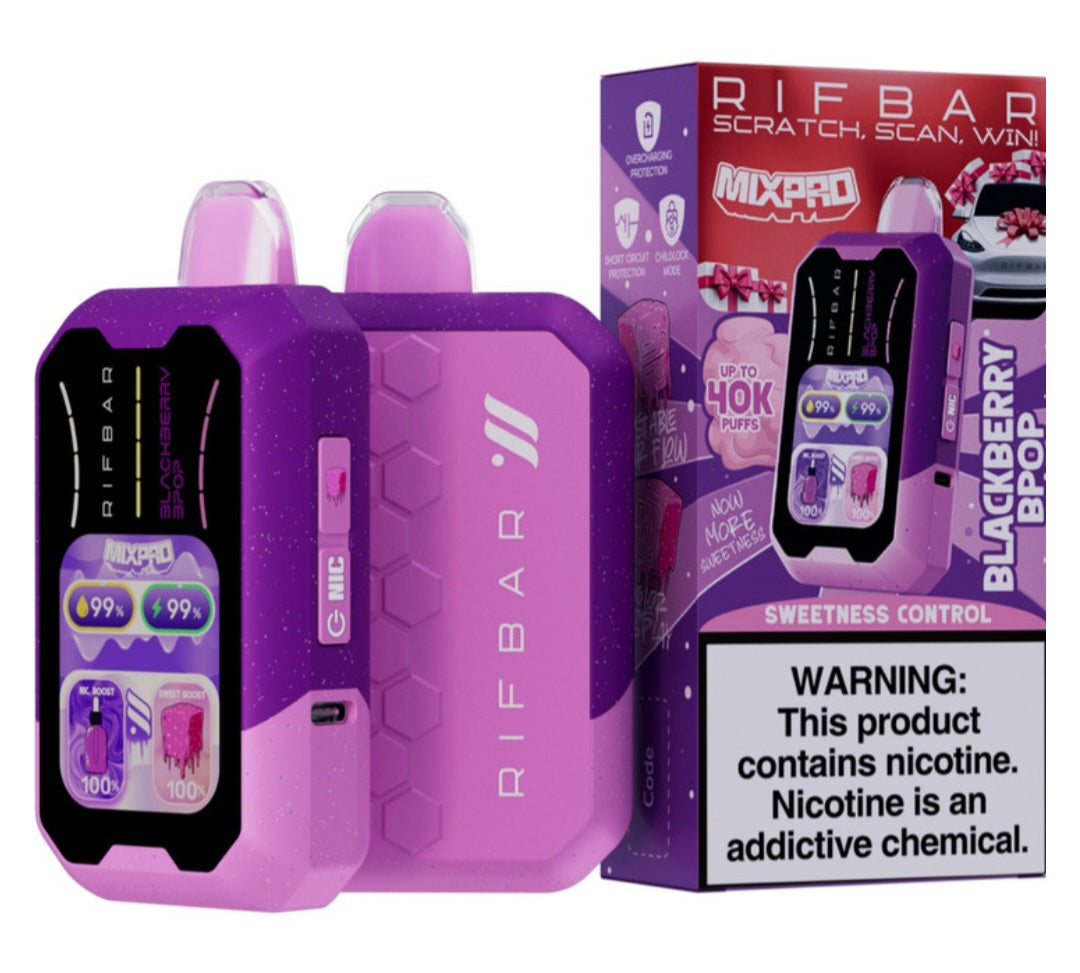 RIFBAR MIXPRO 40K (Ice, sweet, and nic control)